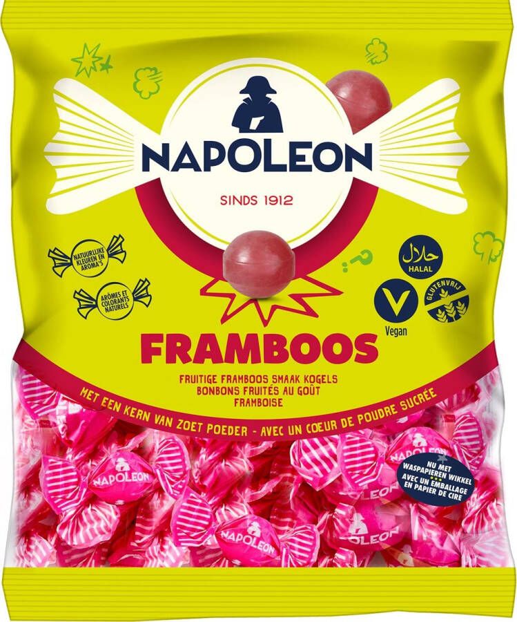 Napoleon snoepjes framboos zak van 1 kg