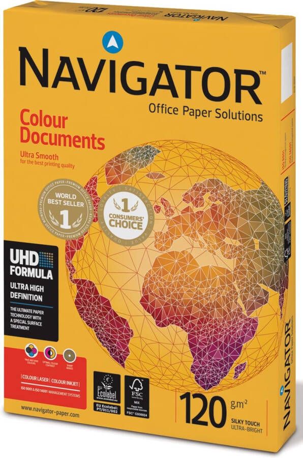Navigator Colour Documents presentatiepapier ft A3 120 g pak van 500 vel