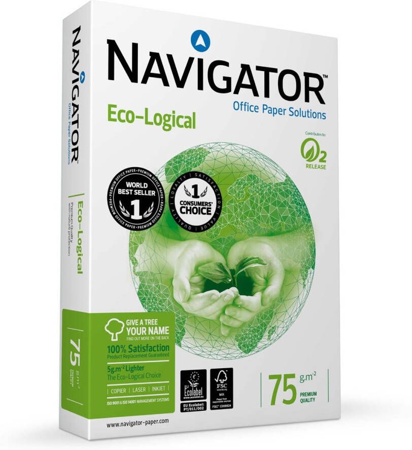 Navigator Eco-Logical printpapier ft A3 75 g pak van 500 vel