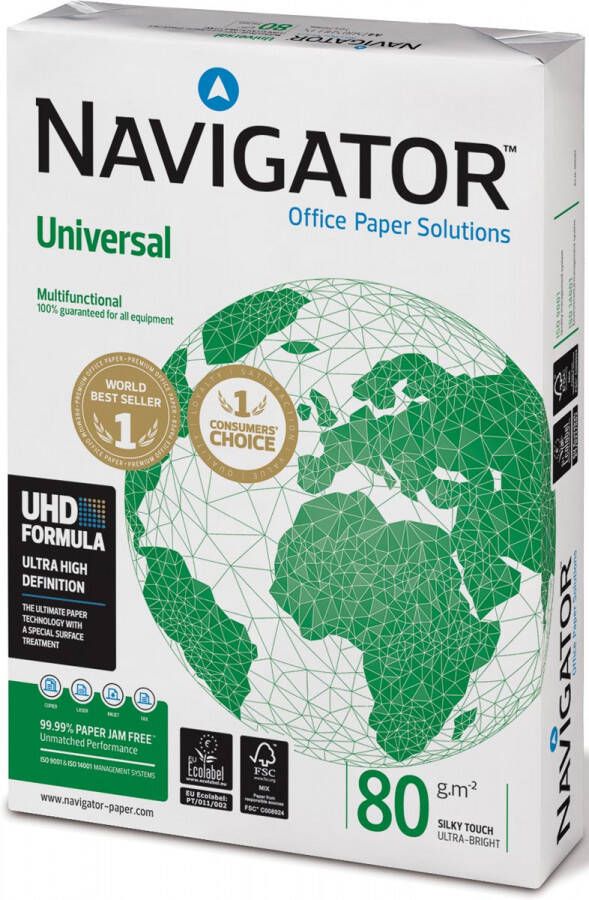 Navigator Universal printpapier ft A3 80 g pak van 500 vel