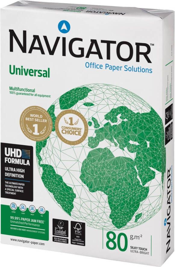 Navigator Universal printpapier ft A4 80 g pak van 500 vel