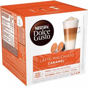 Nescafé Dolce Gusto koffiecapsules Latte Macchiato Caramel pak van 16 stuks