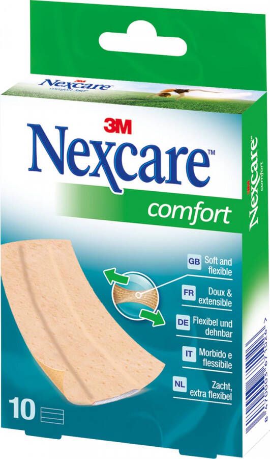 Nexcare 3M pleister Comfort 360° ft 10 x 6 cm te verknippen pak van 10 stuks