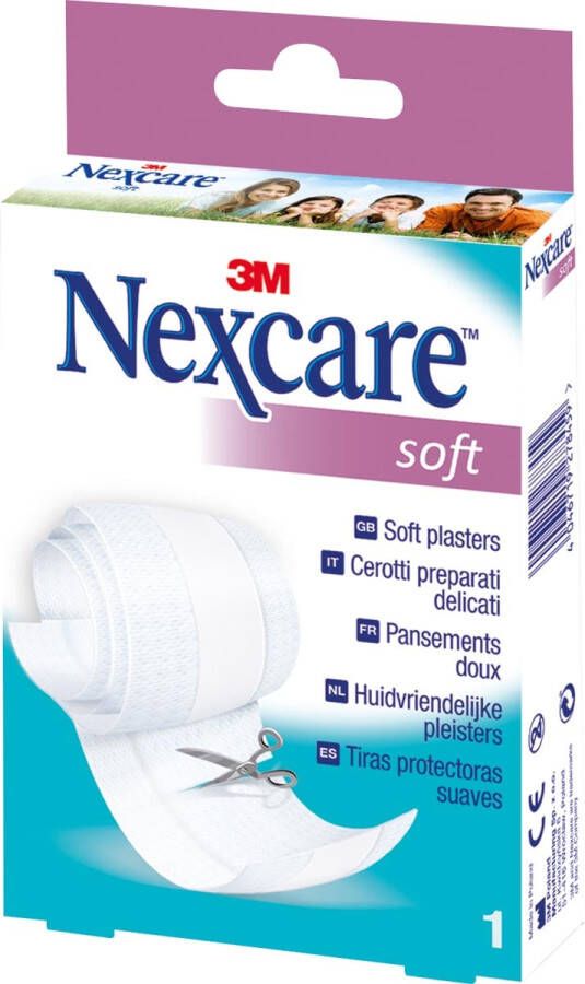 Nexcare 3M pleister Soft Pleister ft 8 cm x 1 m te verknippen