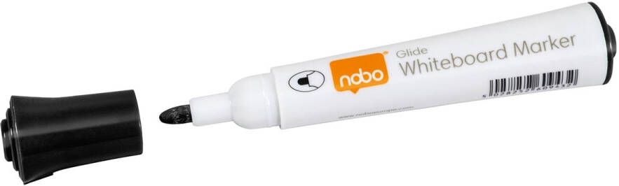 Nobo Glide whiteboardmarker ronde punt pak van 10 stuks zwart