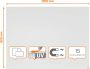 Nobo Infinity randloos whiteboard staal magnetisch 120 x 90 cm - Thumbnail 2