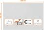 Nobo Infinity randloos whiteboard staal magnetisch 90 x 60 cm - Thumbnail 2