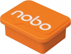 Nobo magneten voor whiteboard oranje pak van 4