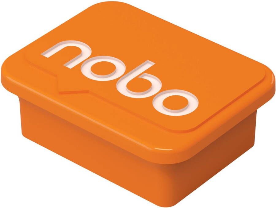 Nobo magneten whiteboard oranje pak van 4 stuks