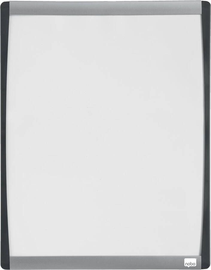 Nobo Mini whiteboard magnetisch met gebogen frame zwart 33 5 x 28 cm