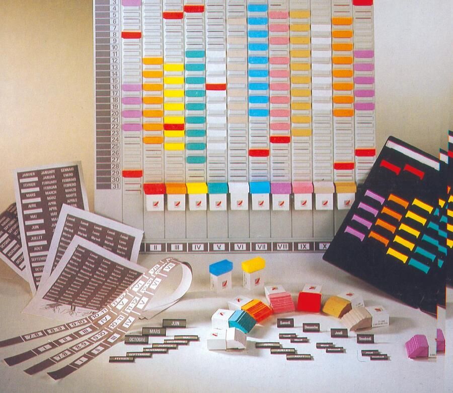 Nobo T-kaart professionele planningsset 12 panelen met 32 sleuven