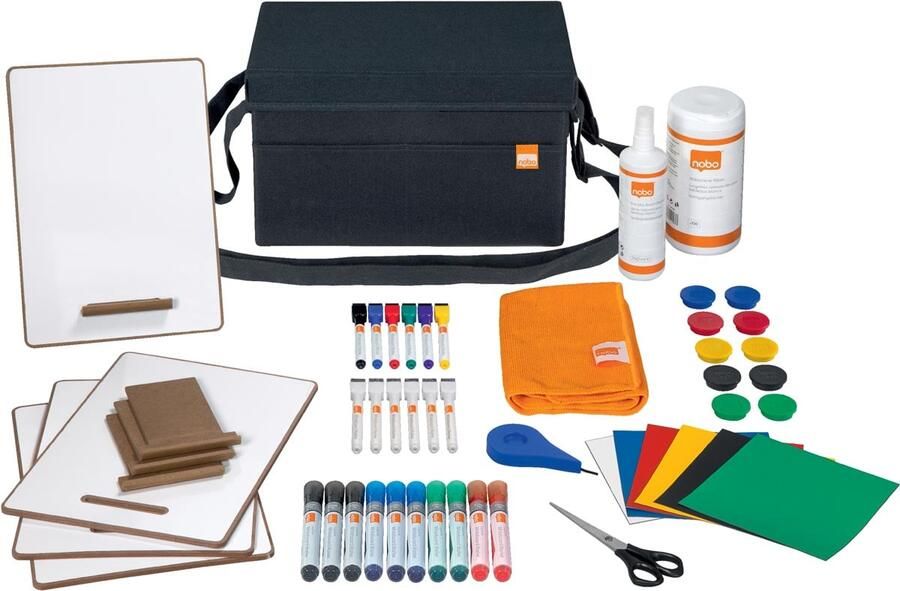 Nobo whiteboard accessoires kit in draagtas