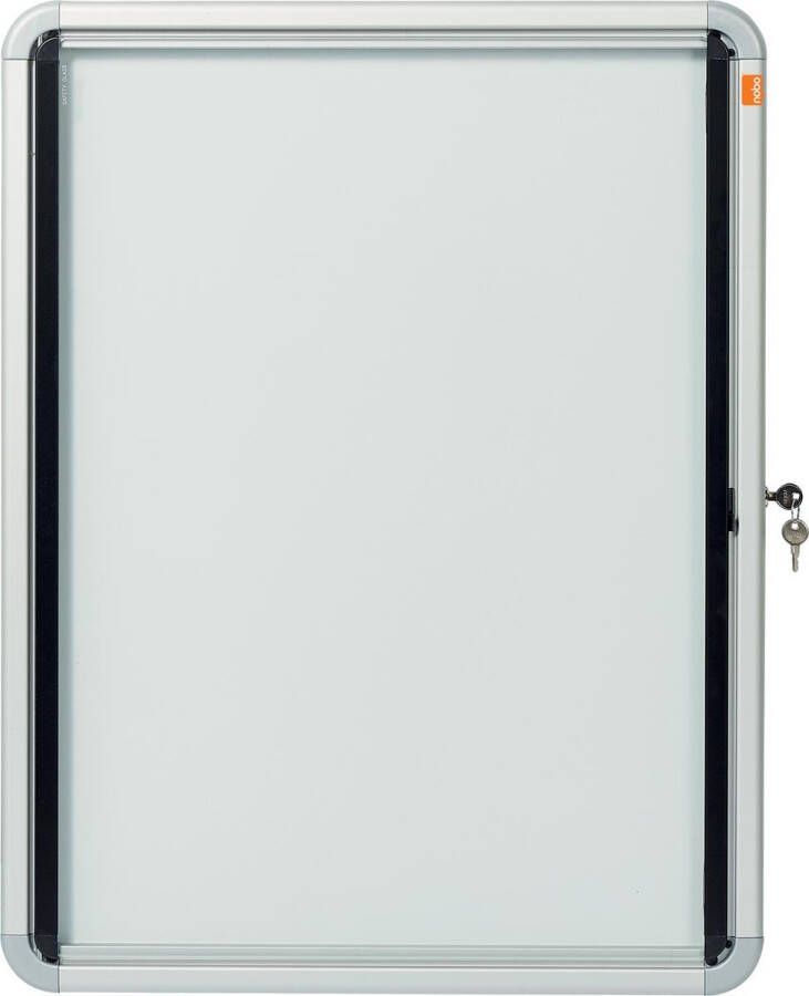 Nobo Premium Plus binnenvitrine draaideur met slot magnetisch 4 x A4