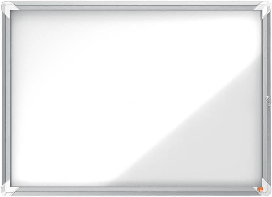 Nobo Premium Plus binnenvitrine draaideur met slot magnetisch 8 x A4