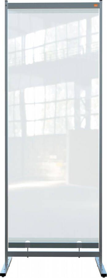 Nobo Premium Plus vrijstaande vloerscheidingspaneel doorzichtig PVC 780 x 2060 mm