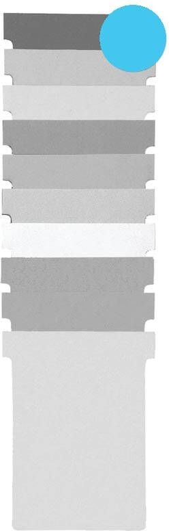Nobo T-planbordkaarten index 1 5 ft 53 x 45 mm blauw