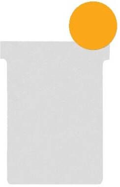Nobo T-planbordkaarten index 2 ft 85 x 60 mm oranje