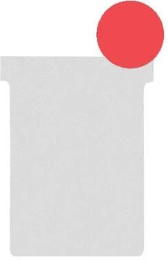 Nobo T-planbordkaarten index 2 ft 85 x 60 mm rood