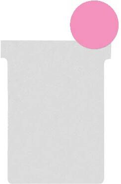 Nobo T-planbordkaarten index 2 ft 85 x 60 mm roze