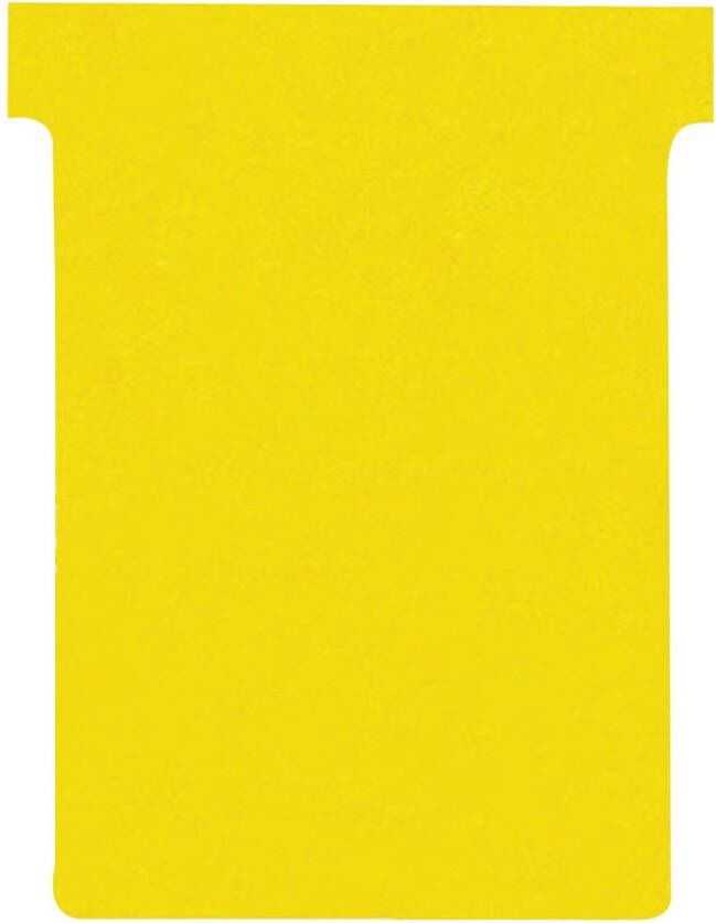 Nobo T-planbordkaarten index 3 ft 120 x 92 mm geel