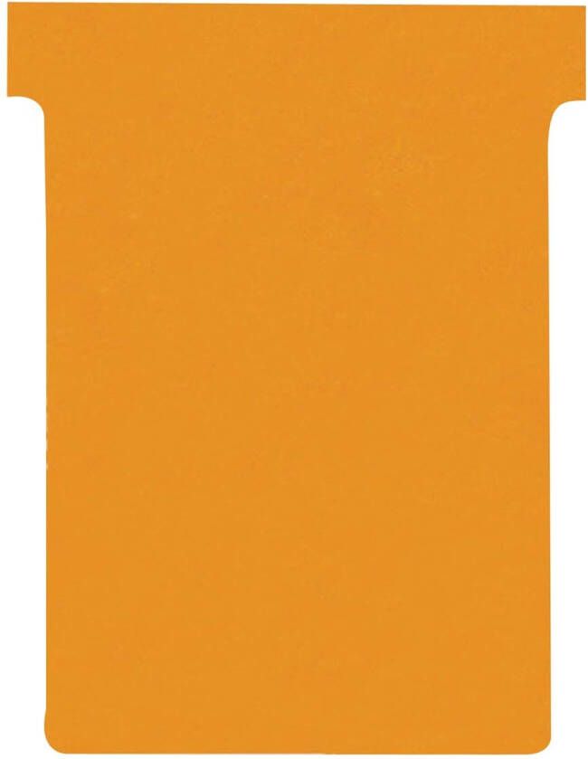 Nobo T-planbordkaarten index 3 ft 120 x 92 mm oranje