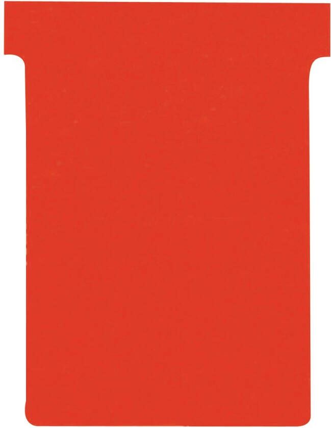 Nobo T-planbordkaarten index 3 ft 120 x 92 mm rood