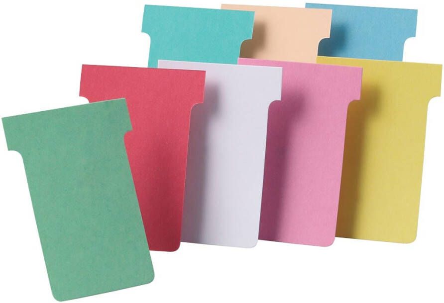 Nobo T-planbordkaarten index 4 ft 180 x 124 mm groen
