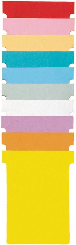 Nobo T-planbordkaarten index 4 ft 180 x 124 mm lichtblauw