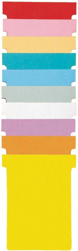 Nobo T-planbordkaarten index 4 ft 180 x 124 mm oranje