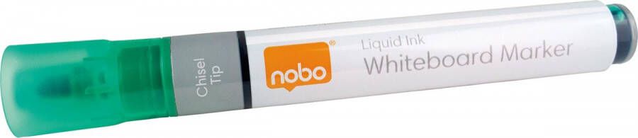 Nobo whiteboardmarker beitelvormige punt pak van 10 stuks groen