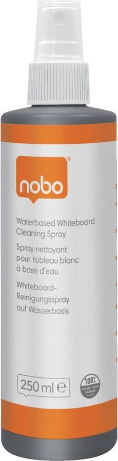 Nobo whiteboardreiniger op waterbasis spray van 250 ml