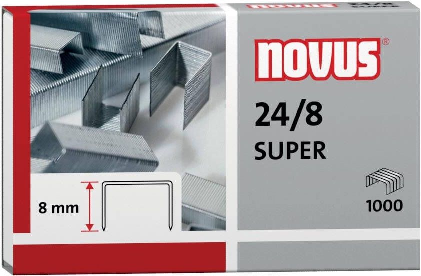 Novus 24 8 SUPER Doos ?? 1.000 stuks nietjes