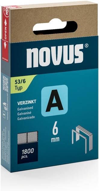 Novus nietjes A 53 6 doos met 1800 stuks