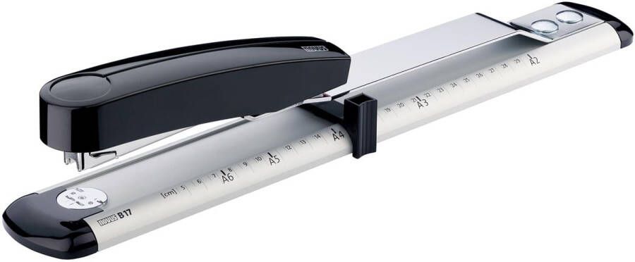 Novus B 17 Lichtgrijs gitzwart langarm nietmachine - Foto 2