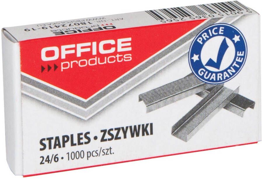 Office Products nietjes 24 6 doos van 1000 stuks
