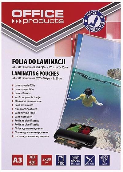 Office Products lamineerhoes ft A3 160 micron (2 x 80 micron) pak van 100 stuks
