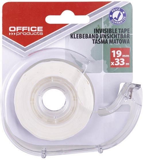 Office Products plakband 19 mm x 33m transparant blister met 1 afroller met 1 rolletje