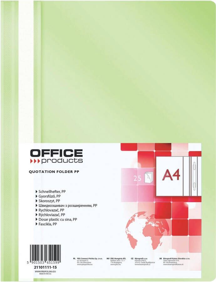 Office Products snelhechtmap lichtgroen