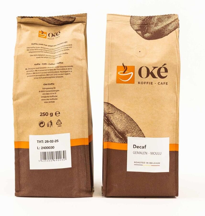 OKE Koffie Oké koffie gemalen pak van 250 g Deca