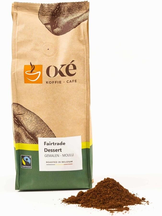 OKE Koffie Oké koffie gemalen pak van 250 g Fairtrade Dessert