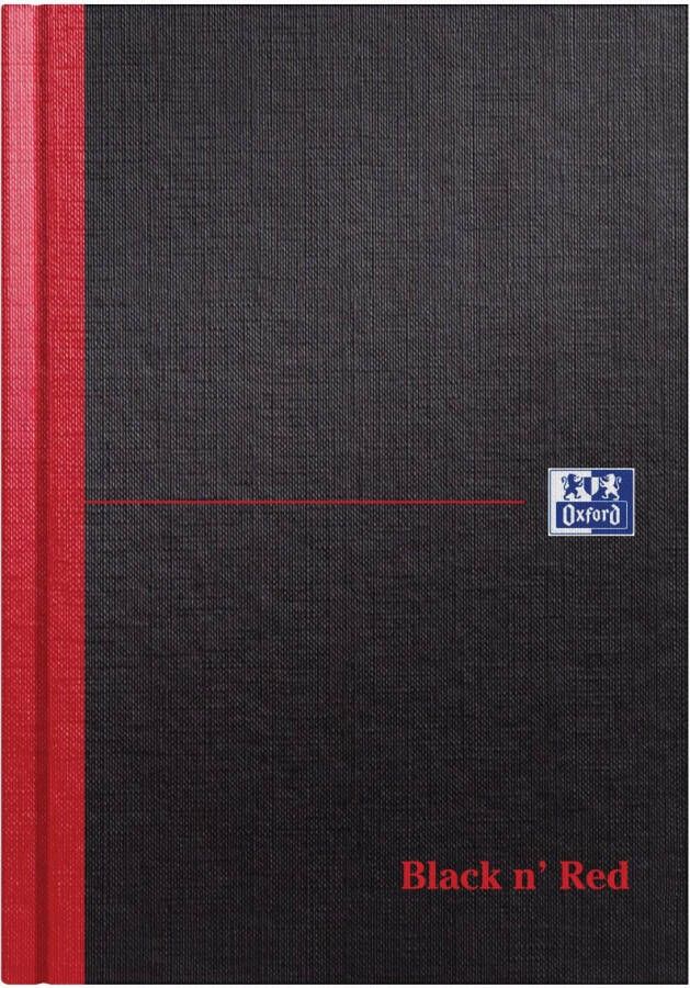 HAMELIN OXFORD Black n' Red gebonden boek A5 gelijnd 96 vel 90g harde kartonnen kaft