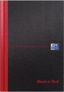 Oxford Black n&apos; Red notitieboek ft A5 gelijnd 192 bladzijden