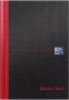 HAMELIN OXFORD Black n' Red gebonden boek A5 gelijnd 96 vel 90g harde kartonnen kaft - Thumbnail 1