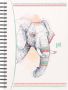 Oxford Boho Spirit spiraalblok ft A5 120 bladzijden gelijnd olifant - Thumbnail 1