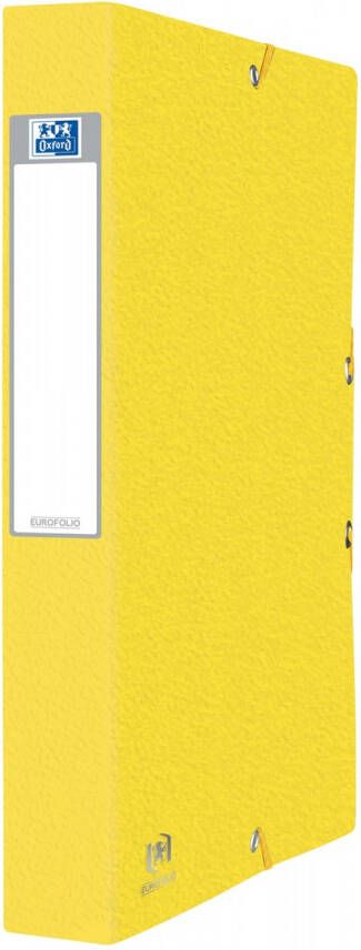 Oxford Elba elastobox Eurofolio rug van 4 cm geel