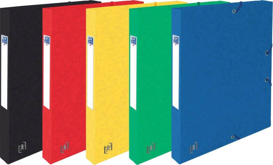 Oxford Elba elastobox Top File+ rug van 2 5 cm geassorteerde kleuren
