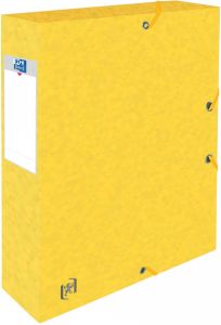 Oxford Elba elastobox Top File+ rug van 6 cm geel