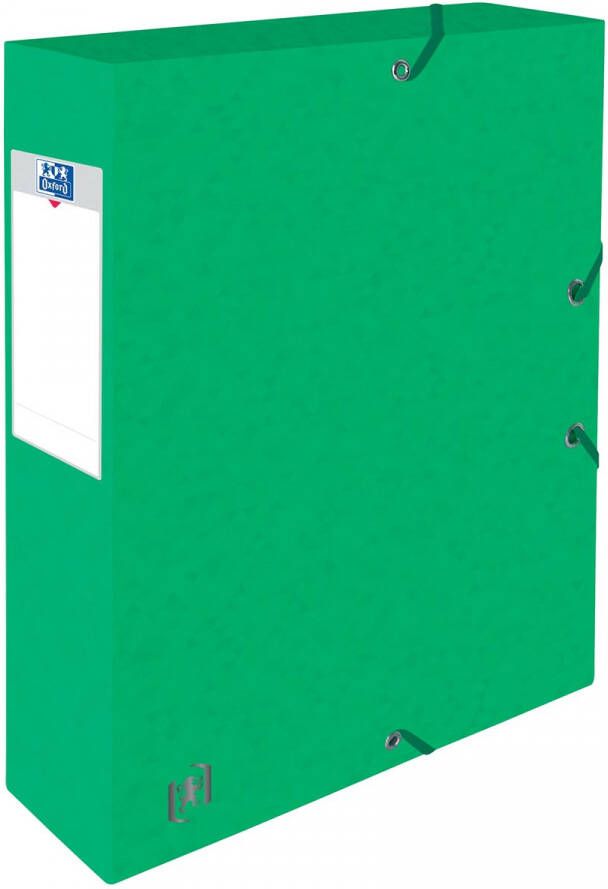 Oxford Elba elastobox Top File+ rug van 6 cm groen