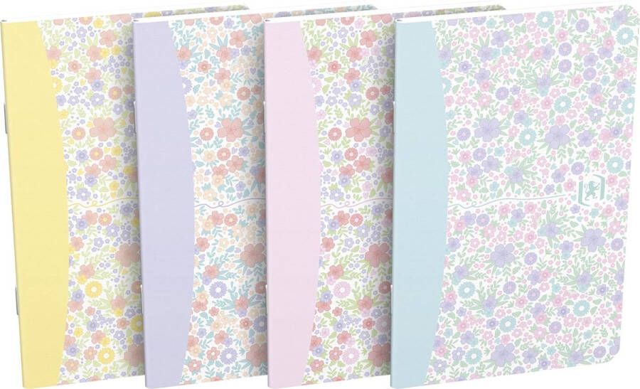 HAMELIN OXFORD Floral notitieboekje 90x140mm gelijnd 30 vel 90g soepele kartonnen kaft assorti