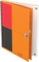 Oxford INTERNATIONAL notebook connect stevige kartonnen kaft oranje 160 bladzijden ft B5 gelijnd - Thumbnail 2